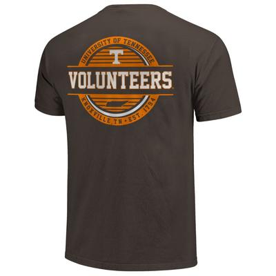 Tennessee Striped Stamp Short Sleeve Comfort Colors Tee