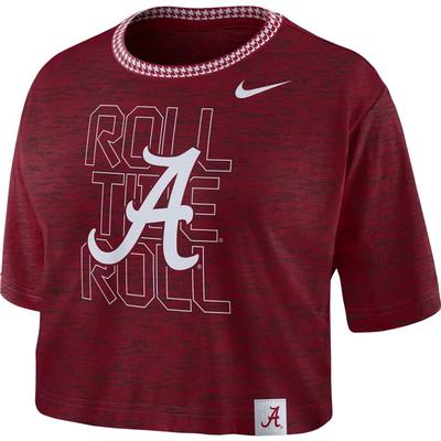 Alabama Nike Women's Slub Crop Tee