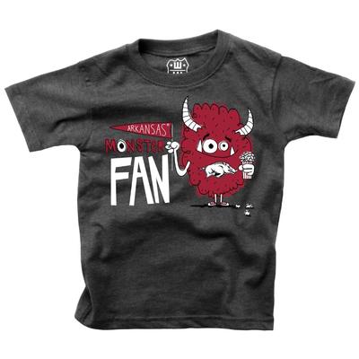 Arkansas Toddler Monster Fan Short Sleeve Tee