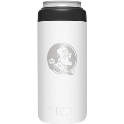 Florida State Yeti White Primary Logo Slim Colster