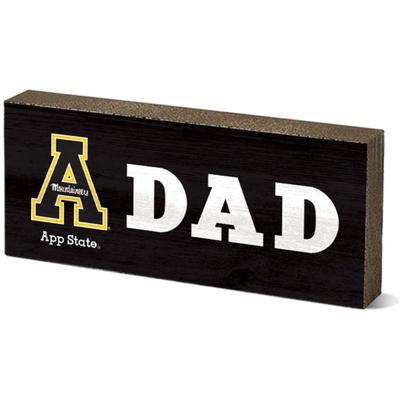 Appalachian State Legacy Dad Mini Table Block