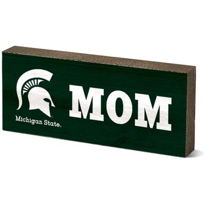 Michigan State Legacy Mom Mini Table Block