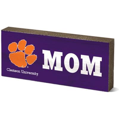 Clemson Legacy Mom Mini Table Block