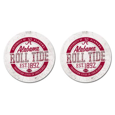 Alabama Legacy 2pk Ring of Honor Car Coaster