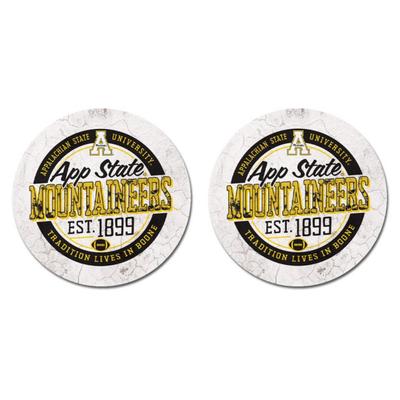 Appalachian State Legacy 2pk Ring of Honor Car Coaster