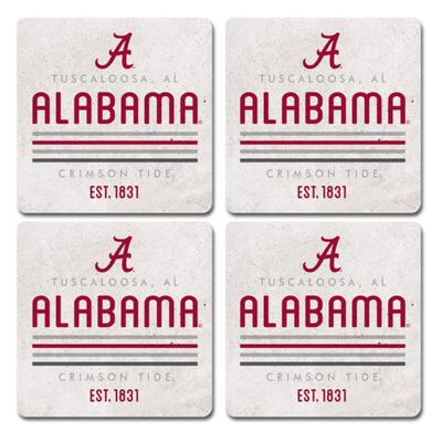 Alabama Legacy 4pk Parallel Coaster