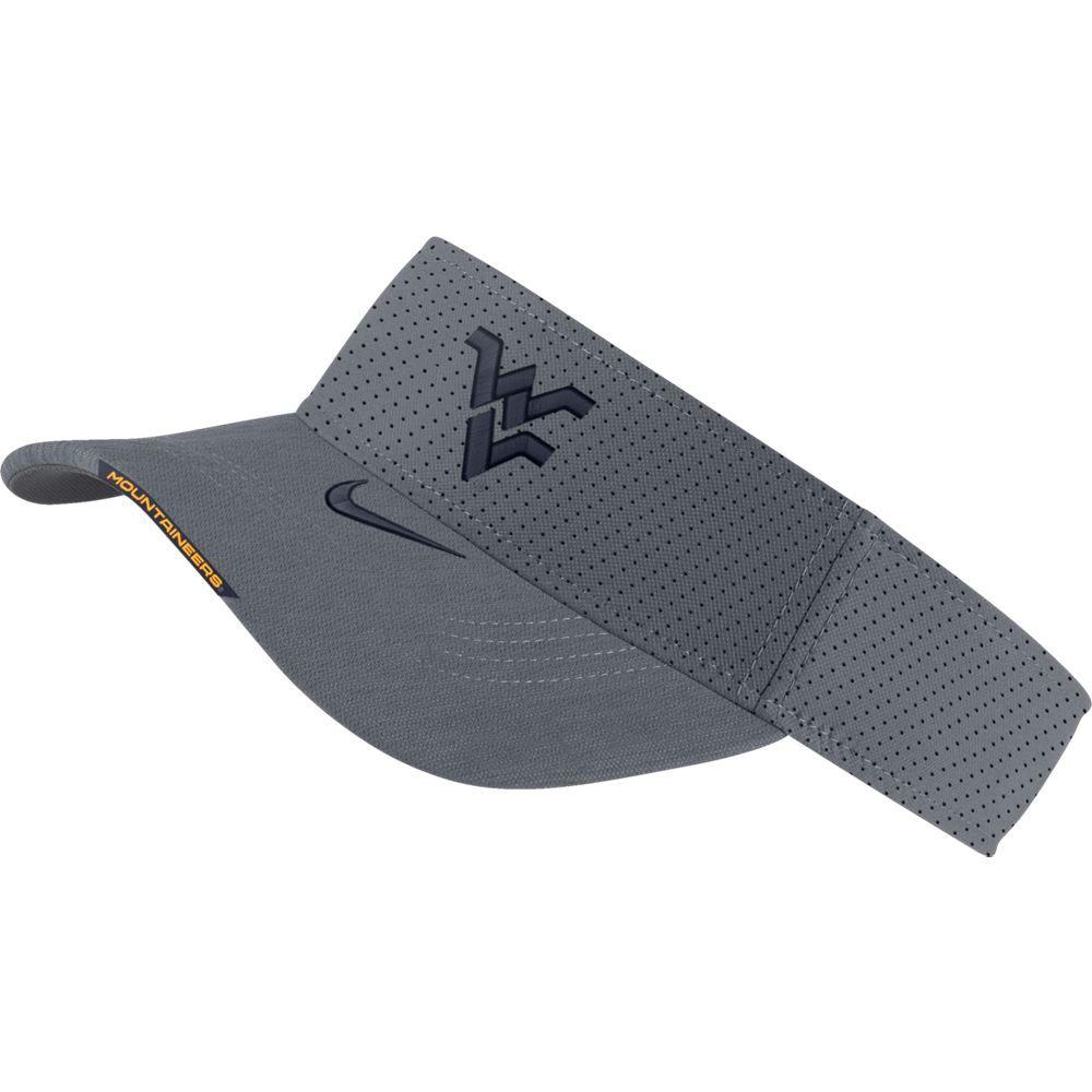 Wvu West Virginia Men S Nike Aero Visor Alumni Hall