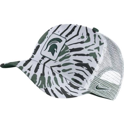 Michigan State Men's Nike C99 Patch Festival Print Trucker Hat