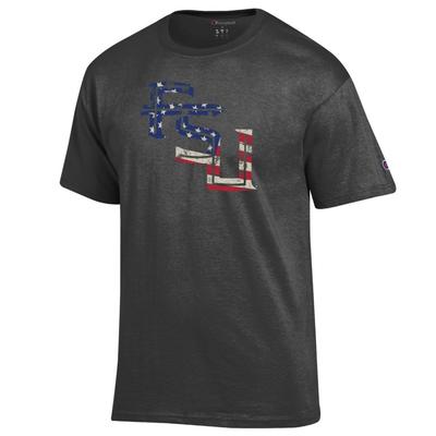 Florida State Champion Giant Logo Flag Fill Americana Tee