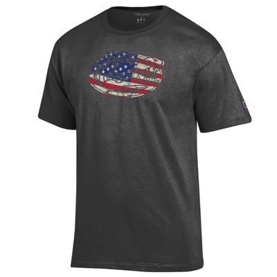 Florida Champion Giant Logo Flag Fill Americana Tee