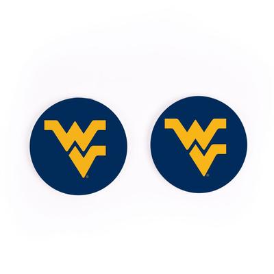 West Virginia 2pk Car Coaster