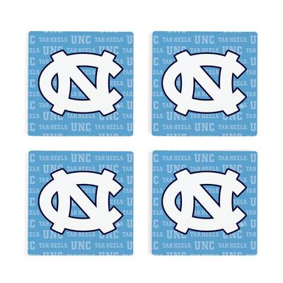 UNC 4pk Primary Repeat Logo Coaster