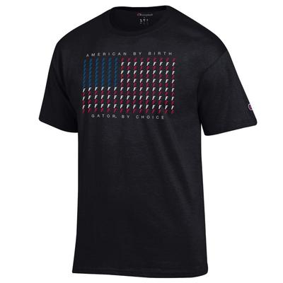Florida Champion Mini Logo American Flag Tee