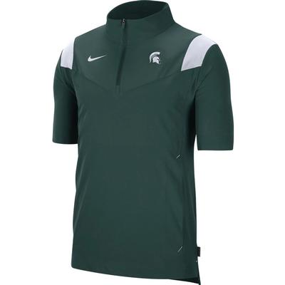 Michigan State Men's Nike Coach Lightweight Short Sleeve Jacket