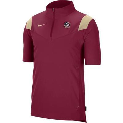 Florida State Men's Nike Coach Lightweight Short Sleeve Jacket
