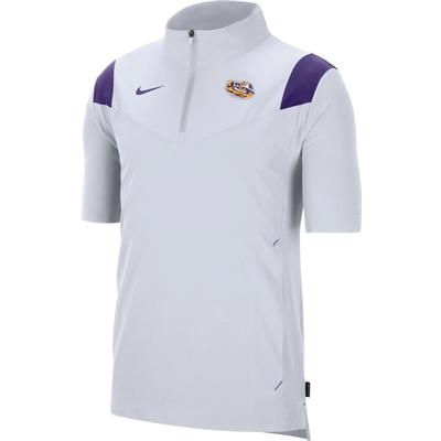 LSU Men's Nike Coach Lightweight Short Sleeve Jacket
