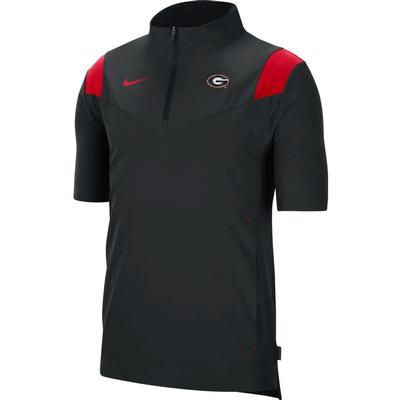 Georgia Men's Nike Coach Lightweight Short Sleeve Jacket