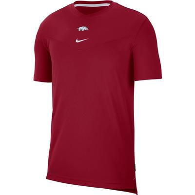 Arkansas Men's Nike Coach UV Short Sleeve Top