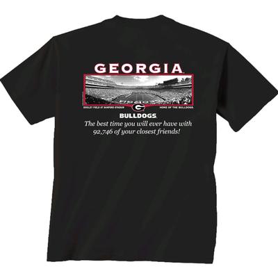 Georgia Football Friends Stadium Comfort Colors Short Sleeve Tee