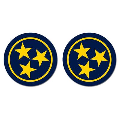 Blue and Gold Legacy Tri-Star Coaster 2-Pack
