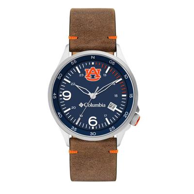Auburn Columbia Canyon Ridge Leather Watch