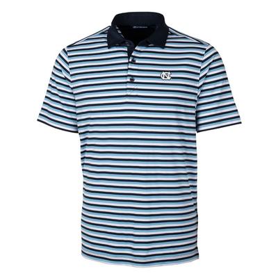 UNC Cutter & Buck Men's Forge Multi Stripe Polo