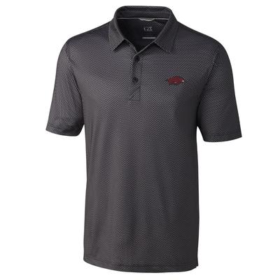 Arkansas Cutter & Buck Men's Pike Mini Pennant Print Polo