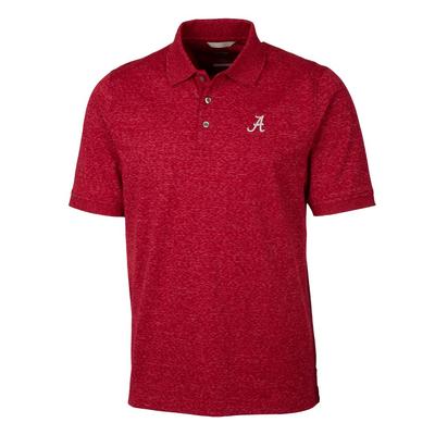 Alabama Cutter & Buck Men's Advantage Space Dye Polo