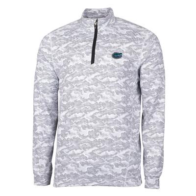 Florida Cutter & Buck Men's Traverse Camo Half Zip Pullover
