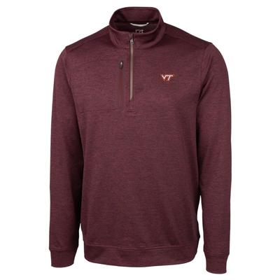 Virginia Tech Cutter & Buck Men's Stealth Half Zip Pullover