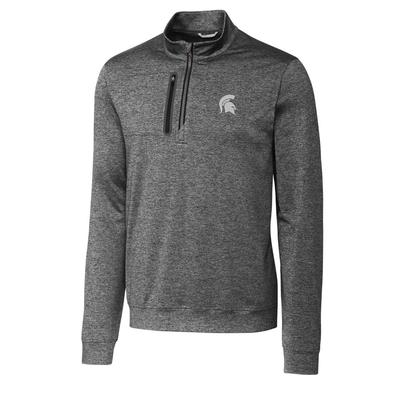 Michigan State Cutter & Buck Men's Stealth Half Zip Pullover