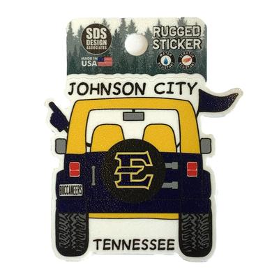 ETSU Seasons Design Cartoon Jeep 3.25
