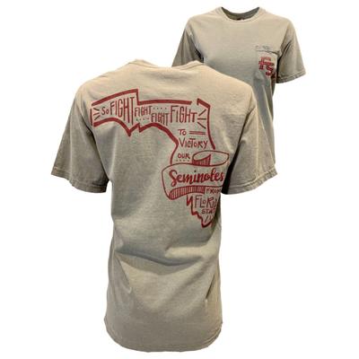 Florida State Kickoff Pep Squad Comfort Colors Pocket Tee