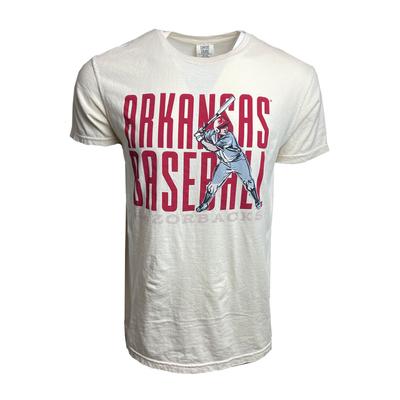 Arkansas Baseball Stack Comfort Colors Short Sleeve Tee