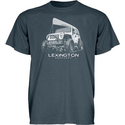 Blue 84 Lexington Wheeled Jeep Short Sleeve Tee