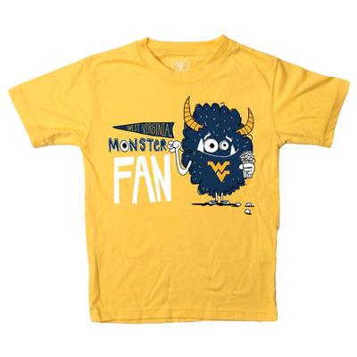 West Virginia Toddler Monster Fan Short Sleeve Tee