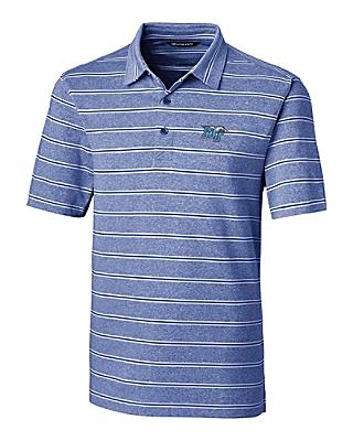 MTSU Cutter and Buck Men's Forge Heather Stripe Polo
