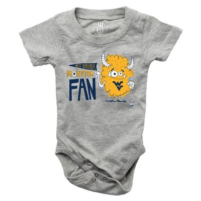 West Virginia Infant Monster Fan Onesie