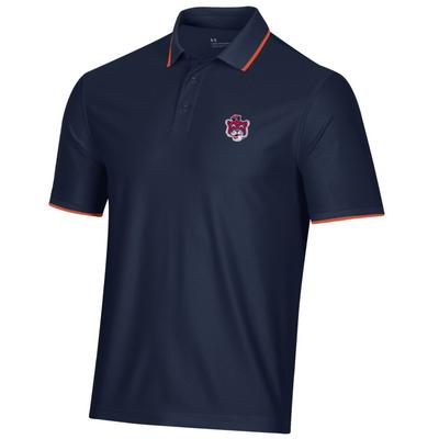 Auburn Under Armour Men's Vault Tiger Playoff 2.0 Pique Polo
