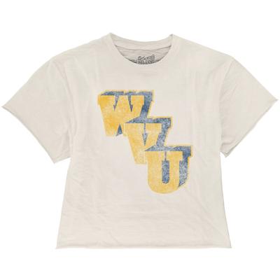 West Virginia Vault WVU Boyfriend Crop Tee
