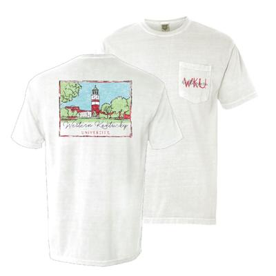 Western Kentucky Summit Hand Drawn Campus Comfort Colors Tee