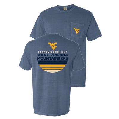 West Virginia Summit Sunset Circle Comfort Colors Tee