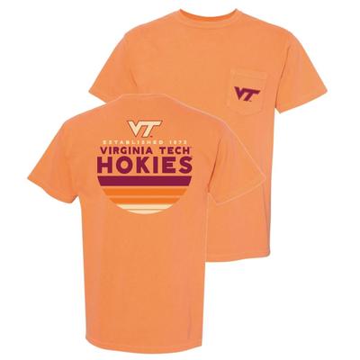 Virginia Tech Summit Sunset Circle Comfort Colors Tee