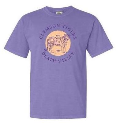 Clemson Summit Circle Mascot Comfort Colors Tee