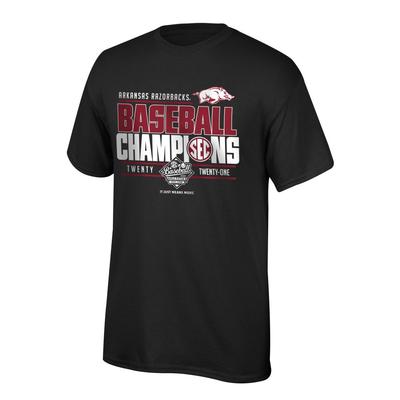 Arkansas Baseball 2021 SEC Tournament Champions Locker Room Tee