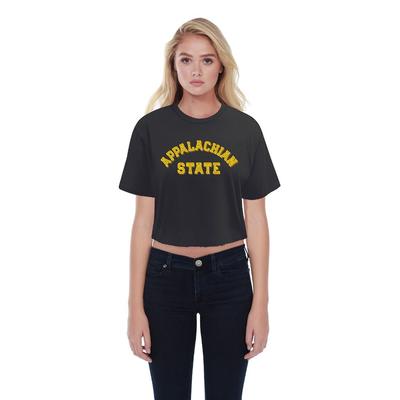Appalachian State Summit Boyfriend Arch Crop Top