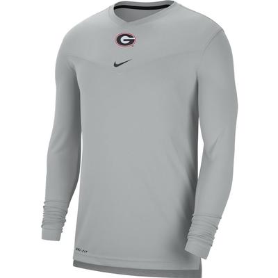 Georgia Nike Men's UV Coach's Long Sleeve Tee