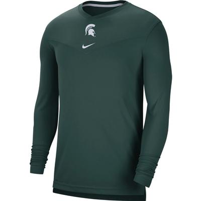 Michigan State Nike Men's UV Coach's Long Sleeve Tee