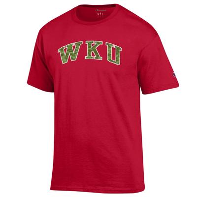 Western Kentucky Champion Camo Arch Tee SCARLET