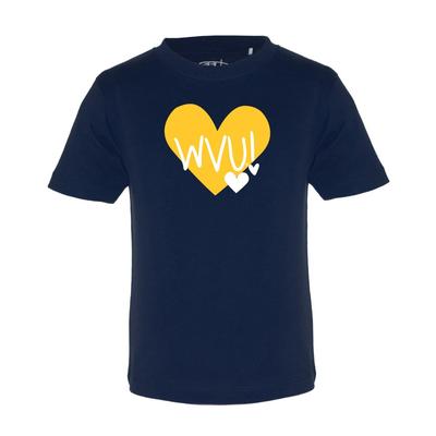 West Virginia Garb Toddler Hearts Short Sleeve Tee